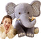 Giant Elephant Stuffed Animal Plush Toy, Large Jumbo 25" Cute Fluffy Plushie, Birthday Gifts for Kids