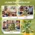 Set 3-5 4-8, VigorFun Army Magnetic Tiles Building Toys for Kids Ages STEM Military Magnetic Blocks with Army Men