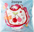 24Pcs 6-12 Cotton Waterproof Baby Bibs - Adjustable Hook Loop Closure Bib for Feeding Teething Drooling Eating, Months