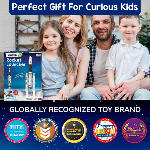 6-12 6,7,8,9,10,11,12 Smartivity Rocket Launcher STEM Kit for Ages Years | Build Your Own Rocket with Launcher |