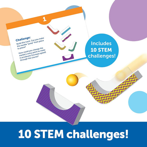 18 5+ Learning Resources STEM Explorers Marble Runners - Pieces, Ages STEM Toys and Activities for Kids, Brain Teaser