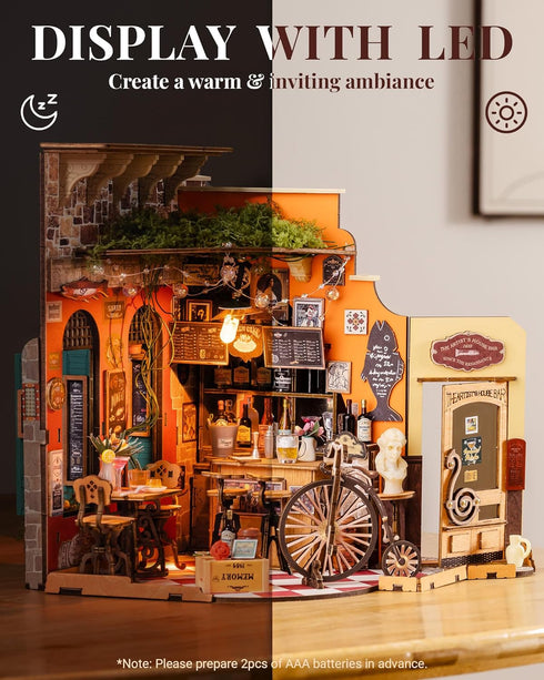 Rolife DIY Miniature House Kit for Adults, Mini Wooden Dollhouse Kit, Tiny House Diorama Building Kits-Birthday