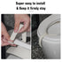 Doytn (2, 11.4x6.3inch) Toilet Pee Splash Guard Urine Deflector Blocks Leaks Center Strap with Built-in O-Ring |