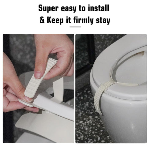 Doytn (1, 11.4x6.3inch) Toilet Pee Splash Guard Urine Deflector Blocks Leaks Center Strap with Built-in O-Ring |