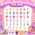 Set 3-5 4-8, Magnetic Tiles Doll House Building Toys with Double Sided Printed Design, Play House Magnetic Blocks