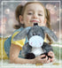 DolliBu Plush Donkey Stuffed Animal - Soft Plush Huggable Grey Donkey Toy, 9 Inches