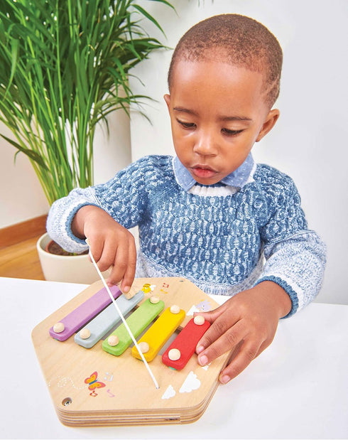Le Toy Van Premium Wooden Xylophone Activity Tile for Kids Ages 18 Months & Up