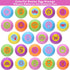 24 Pack Prefilled Easter Eggs With Toys, Stamps with Easter Tattoos Easter Basket Egg Hunt Stuffers, Pre Filled Easter