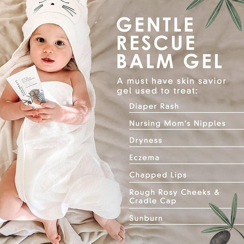 100% 96.8% 75 ml VIVAIODAYS - Olive Oil Rescue Balm Gel to Soothe Skin, Prevent Diaper Rash & Relieve Eczema, Gel