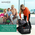 33" 18" 18" reperkid Car Seat Travel Bag for Airplane, Black and Green, H x W x D, Fits Most Convertible, Booster