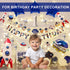2 Pcs Large Rocket Balloons, 33 Inch Space Themed Party Decorations, Galaxy Balloons for Kids