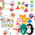 TwCare 125 Pack, Randomly Set 65 Pcs Party Favors Fidget Toys Selected Pop Sensory Stickers Gifts for Kids Adults Boy
