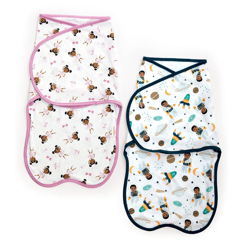 Baby Swaddle 100% Cotton, Ballerina Theme (Zhara) for Newborn - 3 Months