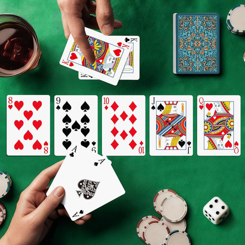 Wkchxd 6 Pack, 6 Playing Cards Decks of Cards, Poker Size Standard Index Deck in Unique Colors, Playing Cards Bulk