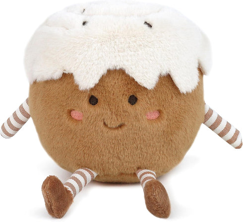 MON AMI Cinnamon Bun 7-Inch Food Plush Toy for Boys & Girls