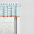 Bacati Paisley Sophia Aqua/Coral Rod Pocket Window Valance