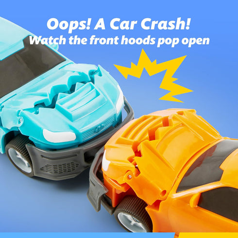 3 4 5 6 7 2 JOVA Vroomix Kids Tow Truck Toys for Years Old Boys, Toddler Car Toys, Large Truck with Transformation Cars