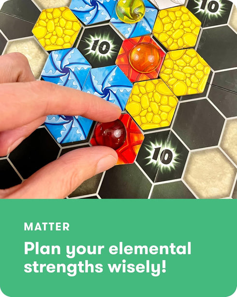 10+ 92 56 14 4 2 2-4 SimplyFun Matter Board Game Area Control Strategy Game for Teens and Adults Ages Includes Game