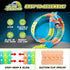 USA Toyz Zero-G Glow Race Track for Kids - 210pcs Glow in the Dark Flexible Race Car Track Set with Suction Cups, Slot