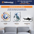 Cute Baby Elephant Cartoon Wall Decal, Wallmonkeys Peel and Stick Graphic (18 in W x 17 in H) WM139010