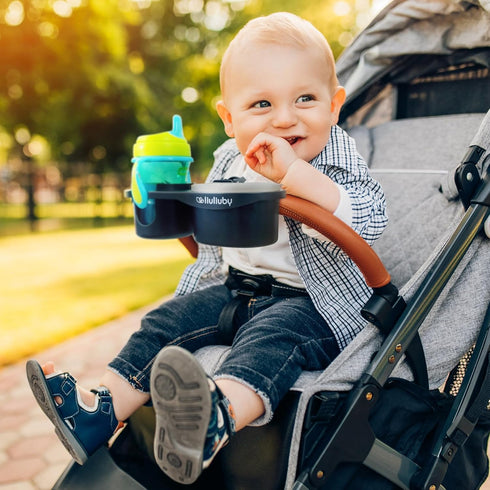 liuliuby Universal Stroller Snack Tray Attachment | Stroller Cup Holder Attachment Universal Snack Tray for Stroller