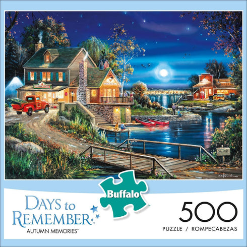 Buffalo Games - Days to Remember - Autumn Memories - 500 Piece Jigsaw Puzzle For Adults - Challenging Puzzle Perfect for Game Nights - 500 Piece Finished Size Is 21.25 x 15.00