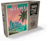 MyPuzzle Miami, FL: Vintage Poster South Beach - Premium 500 Piece Jigsaw Puzzle for Adults