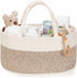 Diaper Caddy Organizer, Empty Gift Basket for Newborn Essentials, Baby Storage Basket,