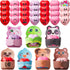 JOYIN 28 Packs Heart Stress Ball with Valentine Cards Heart Shape squishy