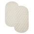 TL Care 2 Pack Waterproof Quilted Playard Changing Table Protector Pads, Organic Cotton Top Layer, 23" x 12"