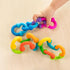 Set 3 12 Fat Brain Toys Plip Links, Silicone Building Toys for Creative Play, Creative Construction Play