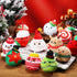 Aoriher 12 Pcs Christmas Plush Ornaments, 3.15 Inch Plush Doll Toy for Xmas Party Favor Gifts