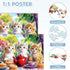 Ciavotie 100 4-6, 6-8 8-10, Piece Puzzles for Kids Ages Kittens' Tea Time Jigsaw Puzzle, Educational Fun for Kids Ages