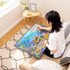 1000 Becko US Jigsaw Puzzle Board Portable Puzzle Mat for Puzzles Storage Saver, Non-Slip Surface, Up to Pieces (Gray)