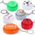 12 3D JOYIN Pcs Sports Balls Fidget Clicker Toys, Printed Sensory Toy Clicker Keychain Fidget Toys for Relief Stress