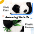 Hopearl Talking Panda Interactive Toy, Nodding Electric Plush Buddy Gift for Toddlers, 7''