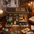 SUNNINO Book Nook Kits for Adults - DIY Miniature Bookshelf Insert with LED Lights, Creative Craft Book Nook Kits