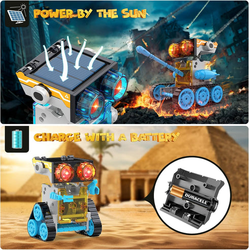 30-in-1 243 Set 8-12, Wesfuner Solar Robot Kit - Pieces, STEM Educational Building for Kids Aged Science Experiment