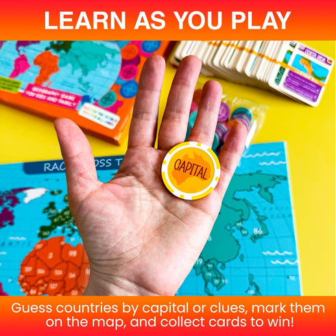 8-12 5-9 195 QUOKKA Board Games for Kids - Family Games for Kids and Adults - Journey Across the World Card Game Ages