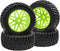 ShareGoo OD 96mm/3.77 RC Rubber Tire with Plastic Rim, 12mm Hex, Compatible with HSP 94170 94155 1/10 RC Trucks