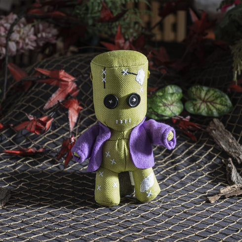 SUMMIT COLLECTION Pinhead Monsters Frankenstein Voodoo Doll, 7.5 Inch Tall Plush Collectible with Button Eyes