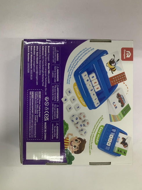 Coogam Matching Letter Game, Alphabet Spelling Flash Cards, Montessori Early Learning Educational Gift for Kids