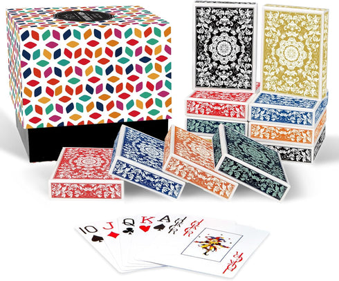 Metsyth Playing Cards 12 Pack,Decks of Cards,Jumbo Large Print Playing Cards for Adults