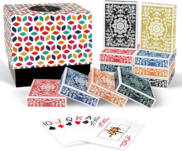 Metsyth Playing Cards 12 Pack,Decks of Cards,Jumbo Large Print Playing Cards for Adults