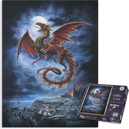 Gothic Fantasy Jigsaw Puzzles for Adults, The Whitby Wyrm, Mystical 1000 Piece Puzzle