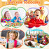 Wooden Puzzles for Toddlers, 3 in 1 Alphabet and Number Shape Puzzle, Educational Learning Toys Set of 3