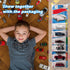 12 Pack Clear Model Car Display Case - Holds 120 Cars, Compatible with Hot-Wheels, Wall Mount Toy Storage