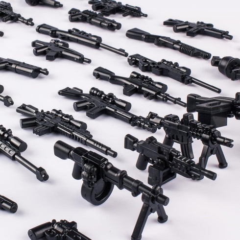 Weapons Pack Military U.S Weapons in Game Toy Set - Accessories Compatible with Major Brands