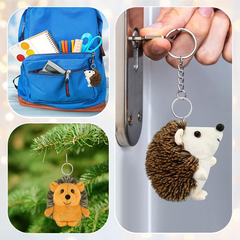 16 Pcs Mini Hedgehog Stuffed Animal Bulk, 4 Inch Plush Party Favors for Valentine's Day Kids Gifts