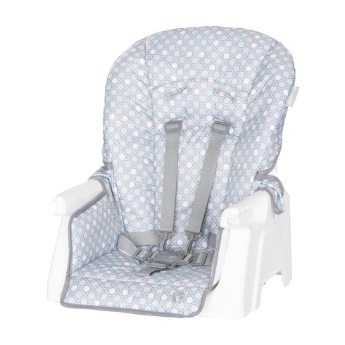 Baby Trend Space-Saving Booster High Chair - Pebblestone Aqua